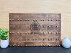 Solid Birch Challenge Coin Display for Police, Military & First Responders