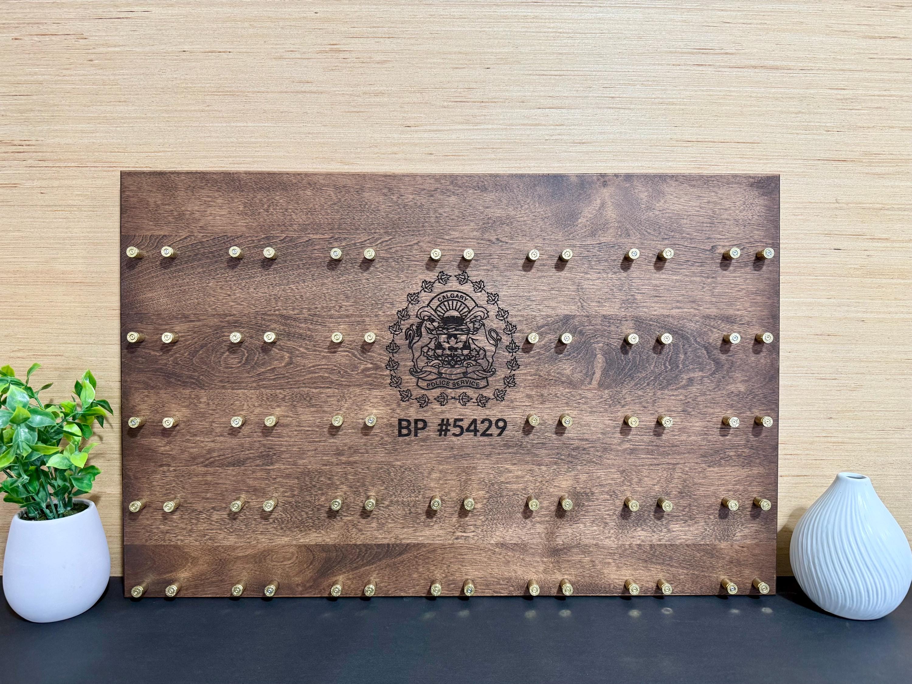 Personalized Challenge Coin Display | 15"x24" | 35 Coins