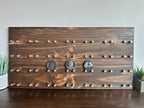 Wall Mount Horizontal Challenge Coin Display | 12"x24" | 28 Coins