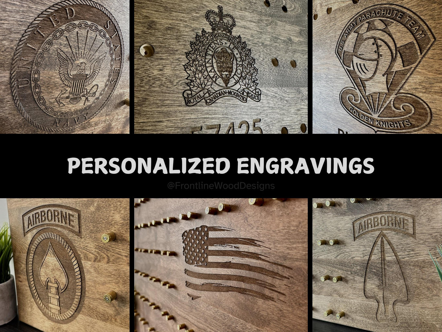 Large Challenge Coin Display for Police, Military & First Responders