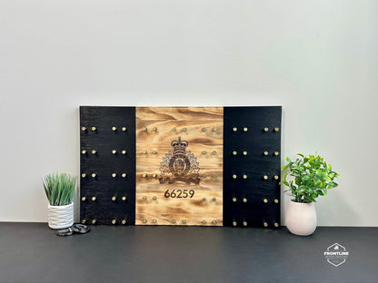 Rustic Challenge Coin Display for Police & First Responders