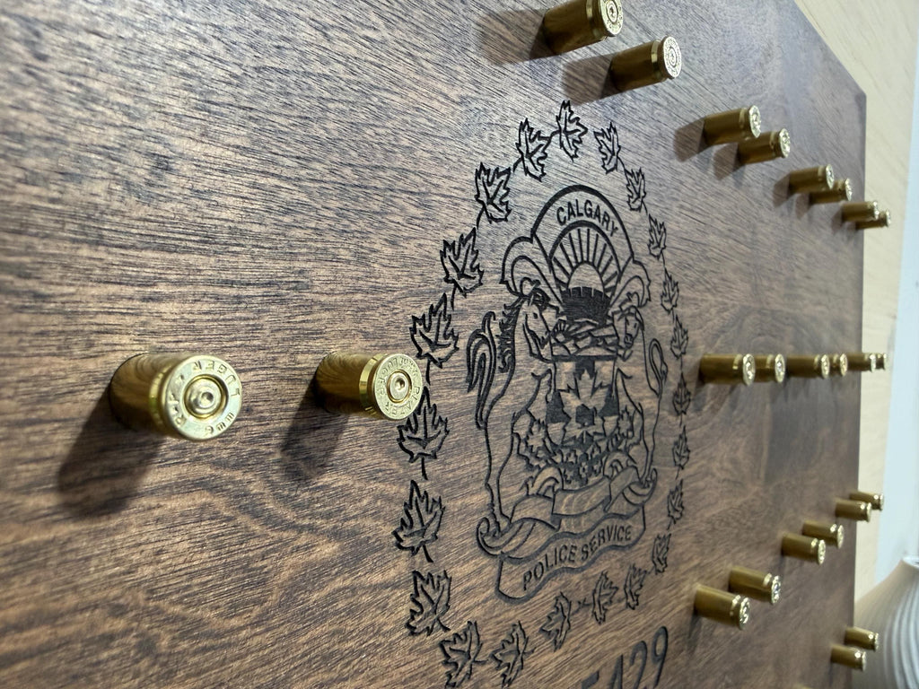 Personalized Challenge Coin Display | 15"x24" | 35 Coins