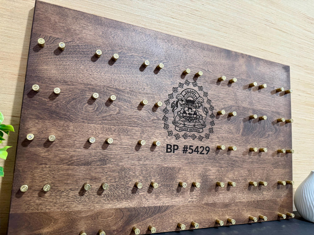 Personalized Challenge Coin Display | 15"x24" | 35 Coins