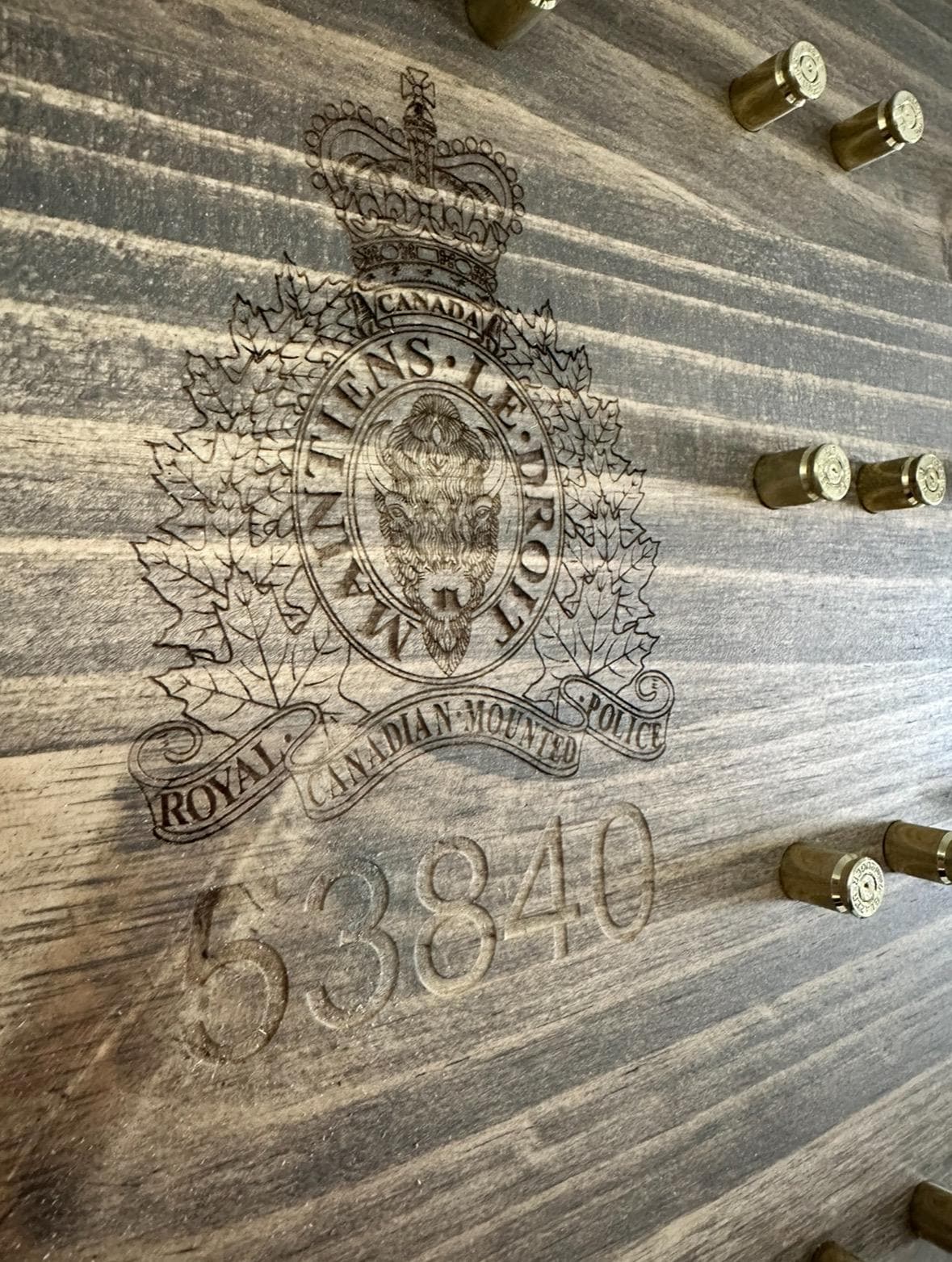 Wall Mount Horizontal Challenge Coin Display | 12"x24" | 28 Coins