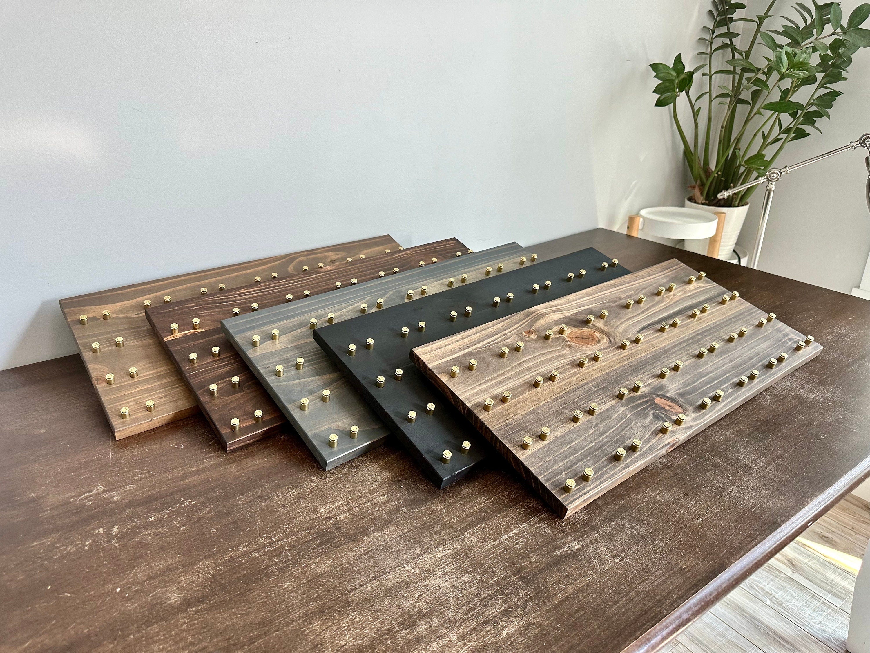 Wall Mount Horizontal Challenge Coin Display | 12"x24" | 28 Coins