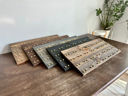 Wall Mount Horizontal Challenge Coin Display | 12"x24" | 28 Coins