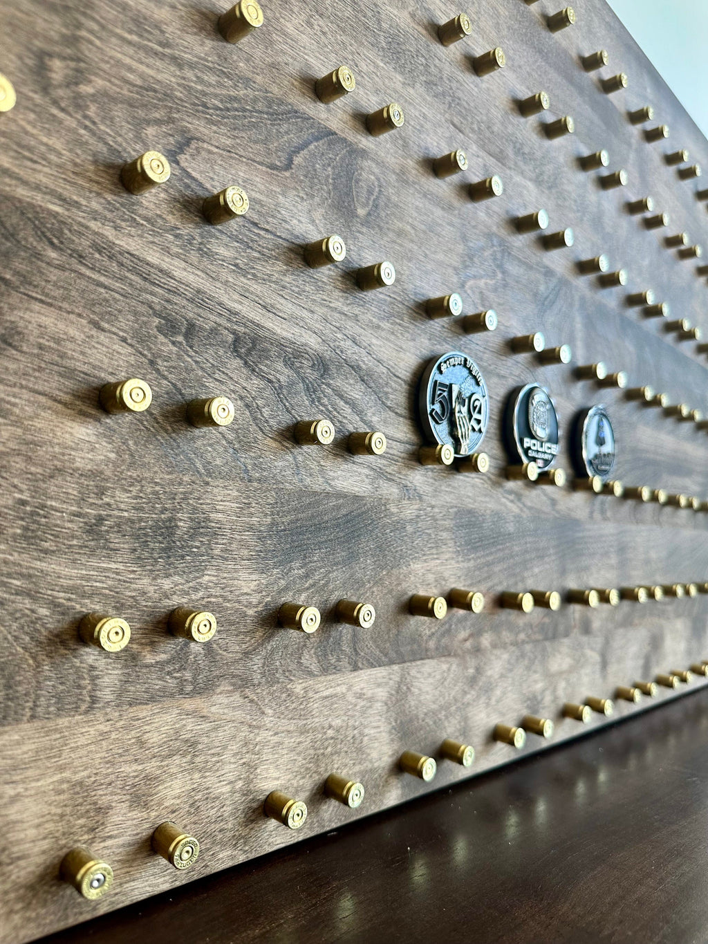 Personalized Challenge Coin Display | 15"x24" | 35 Coins