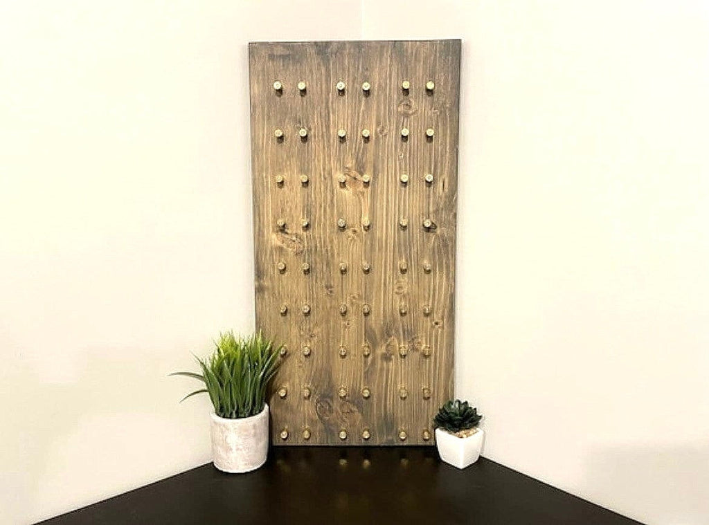 Wall Mount Vertical Challenge Coin Display | 12"x24" | 28 Challenge Coins