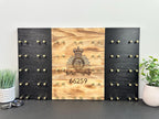 Rustic Challenge Coin Display for Police & First Responders