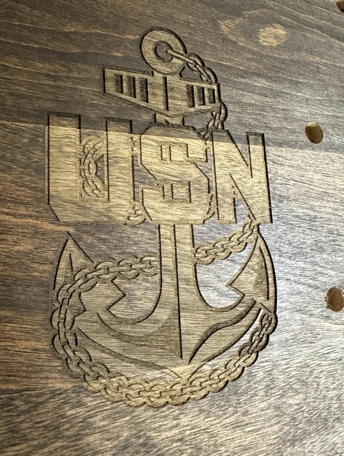 Wall Mount Vertical Challenge Coin Display | 12"x24" | 28 Challenge Coins