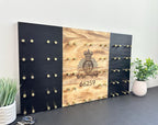 Rustic Challenge Coin Display for Police & First Responders