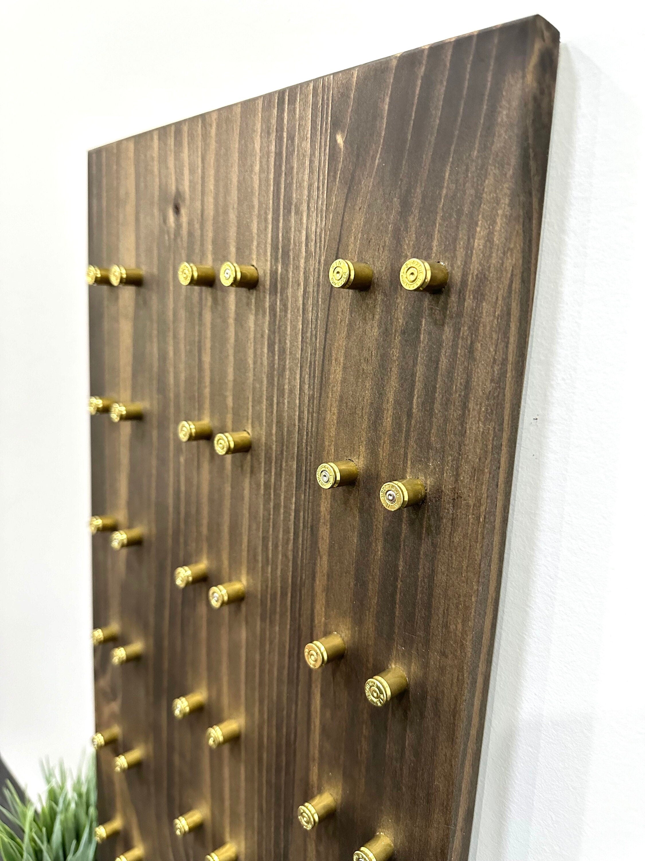 Wall Mount Vertical Challenge Coin Display | 12"x24" | 28 Challenge Coins