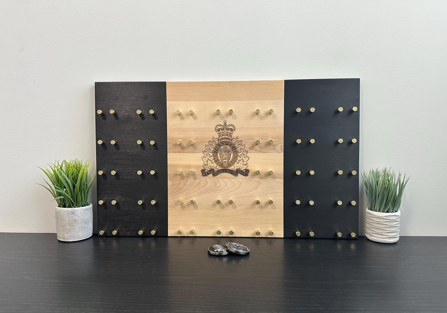 Custom Challenge Coin Display for Police & First Responders